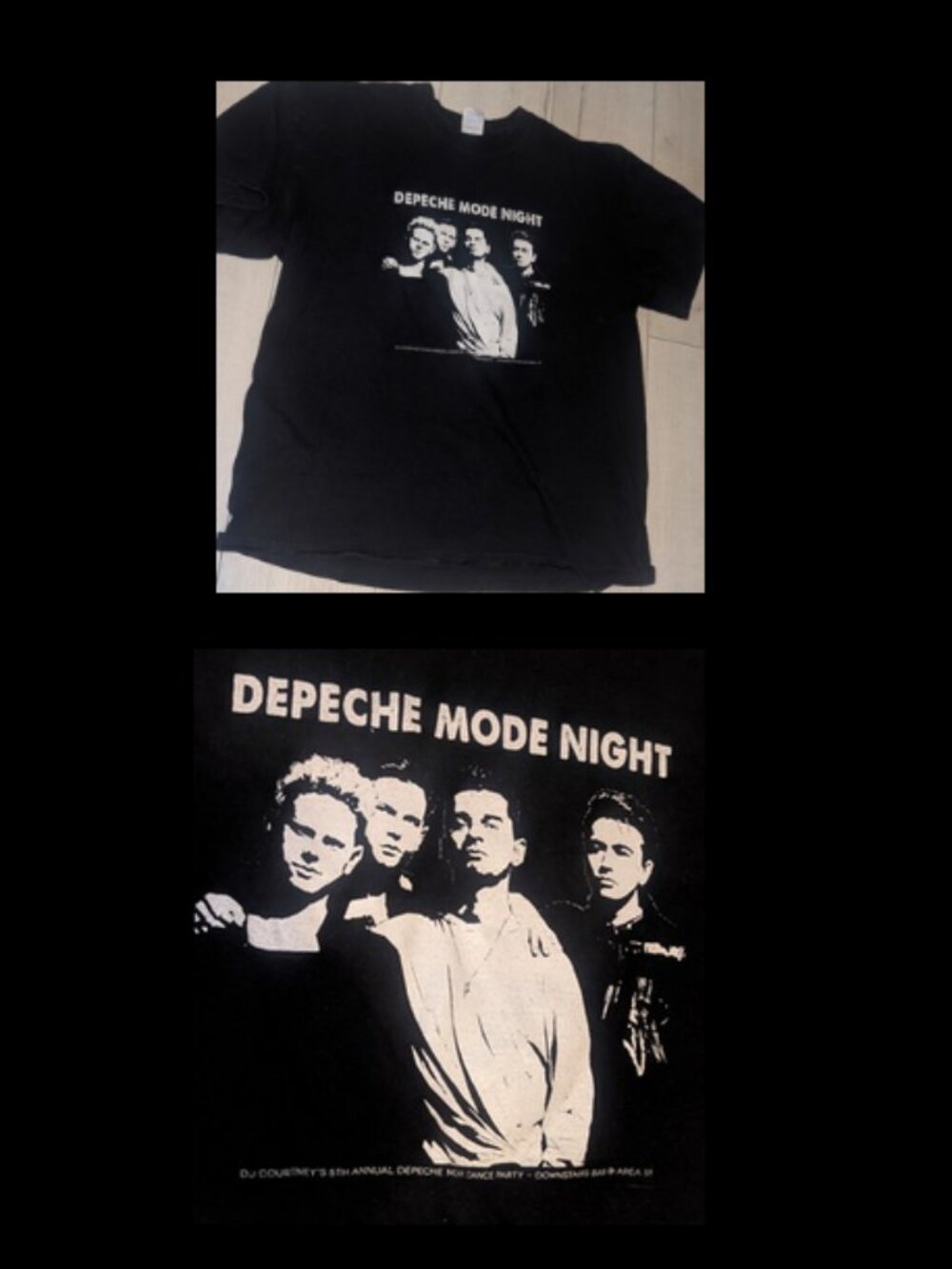 DEPECHE MODE NIGHT DJ Courtney's 5th Annual Dance Pary Mens T Shirt Size XL